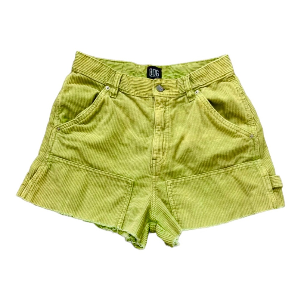 BDG Lime Green Corduroy Women Shorts